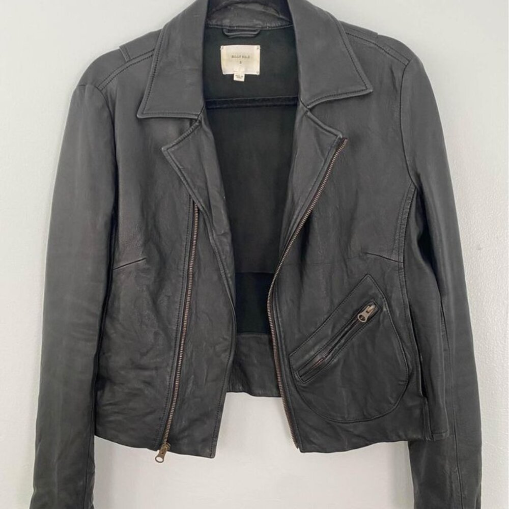 Billy Reid Leather Moto Jacket